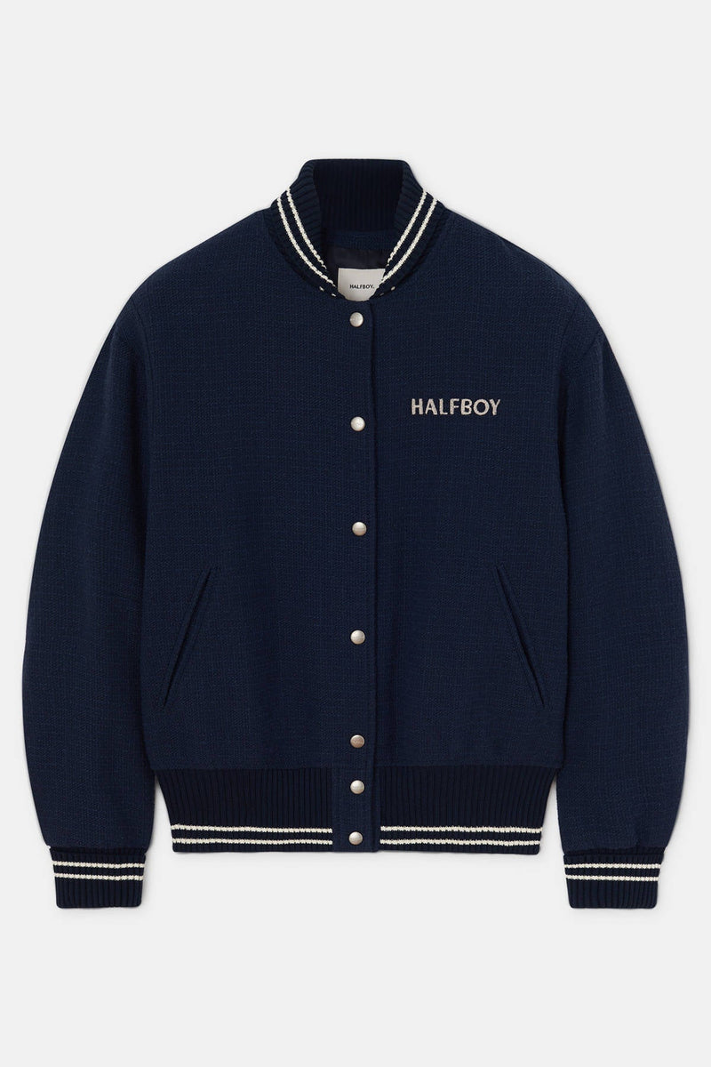 BOMBER VARSITY - HALFBOY - LEATHER BOMBER