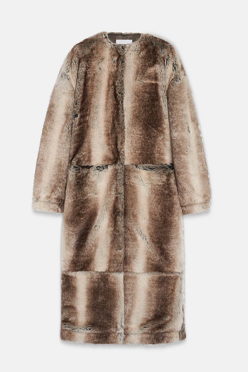 ECO FUR LONG COAT - HALFBOY - COAT