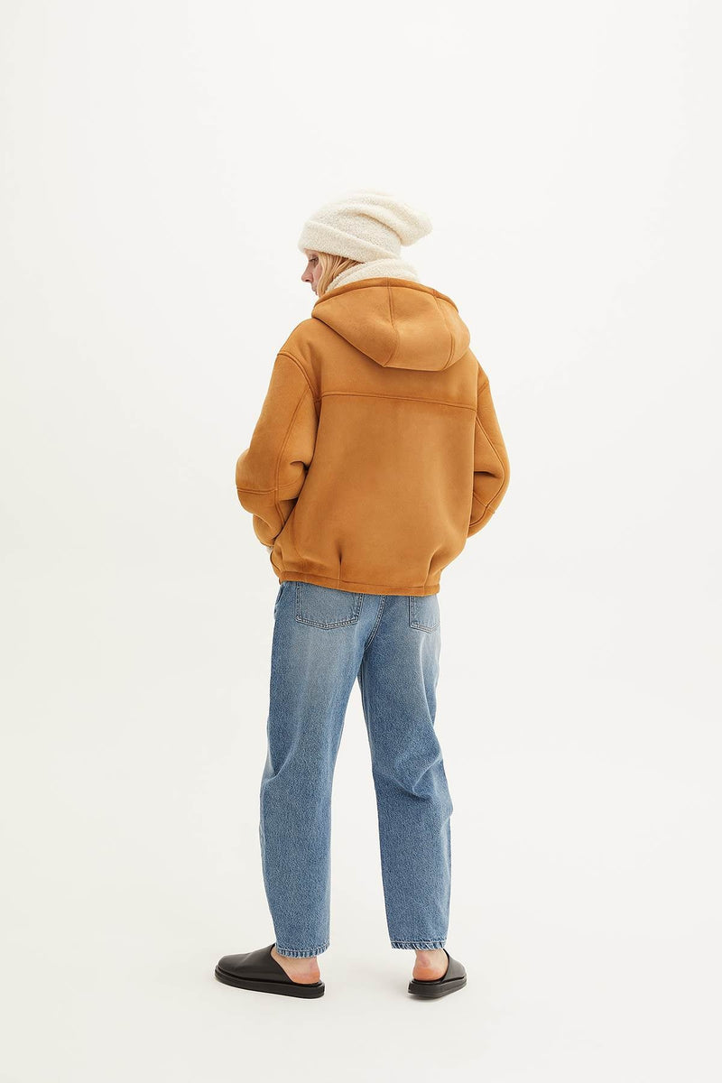 SHEARLING HOODIE - HALFBOY - MONTONE