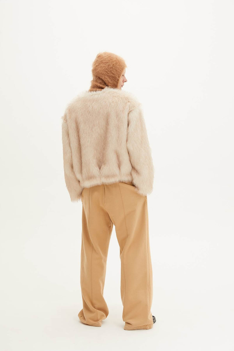 SHORT ECO FUR COAT - HALFBOY - OUTERWEAR