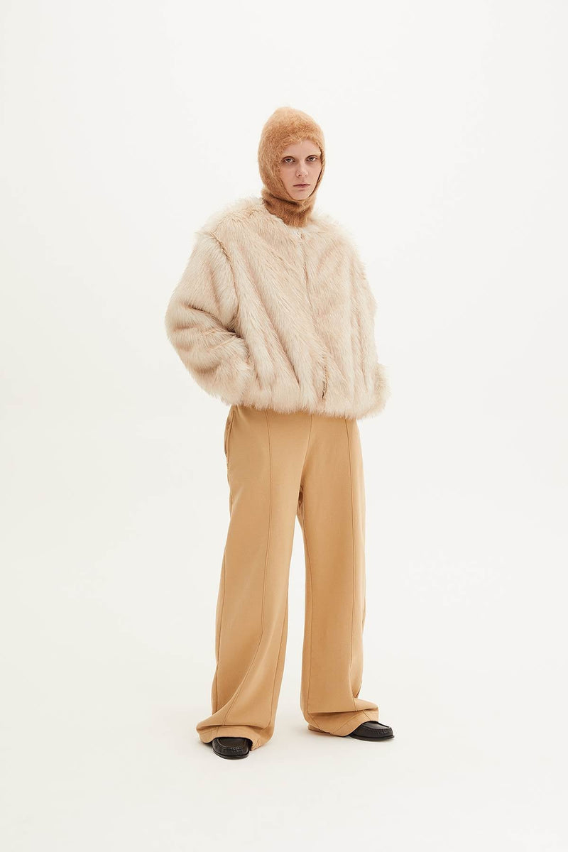 SHORT ECO FUR COAT - HALFBOY - OUTERWEAR