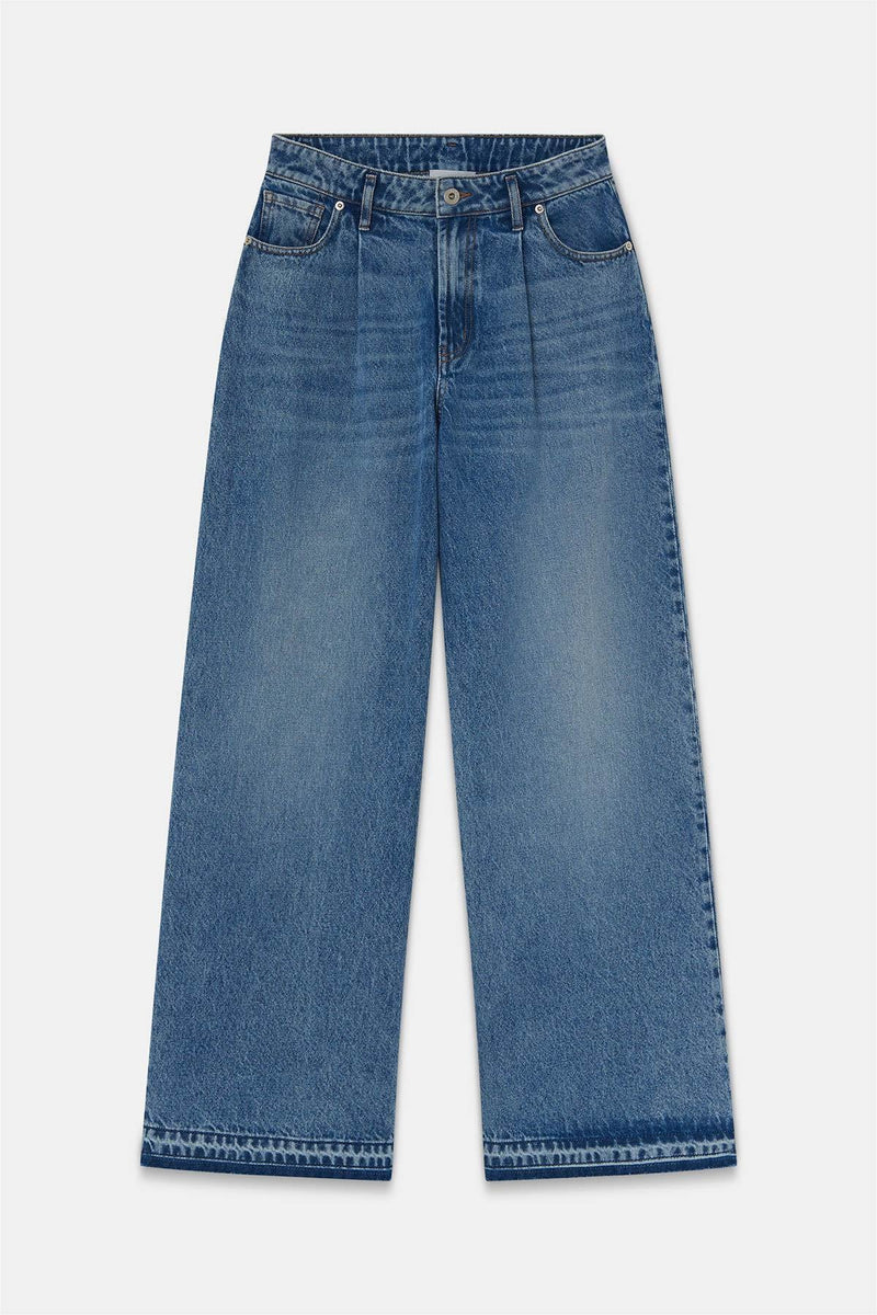 WIDE JEANS - HALFBOY - DENIM PANTS